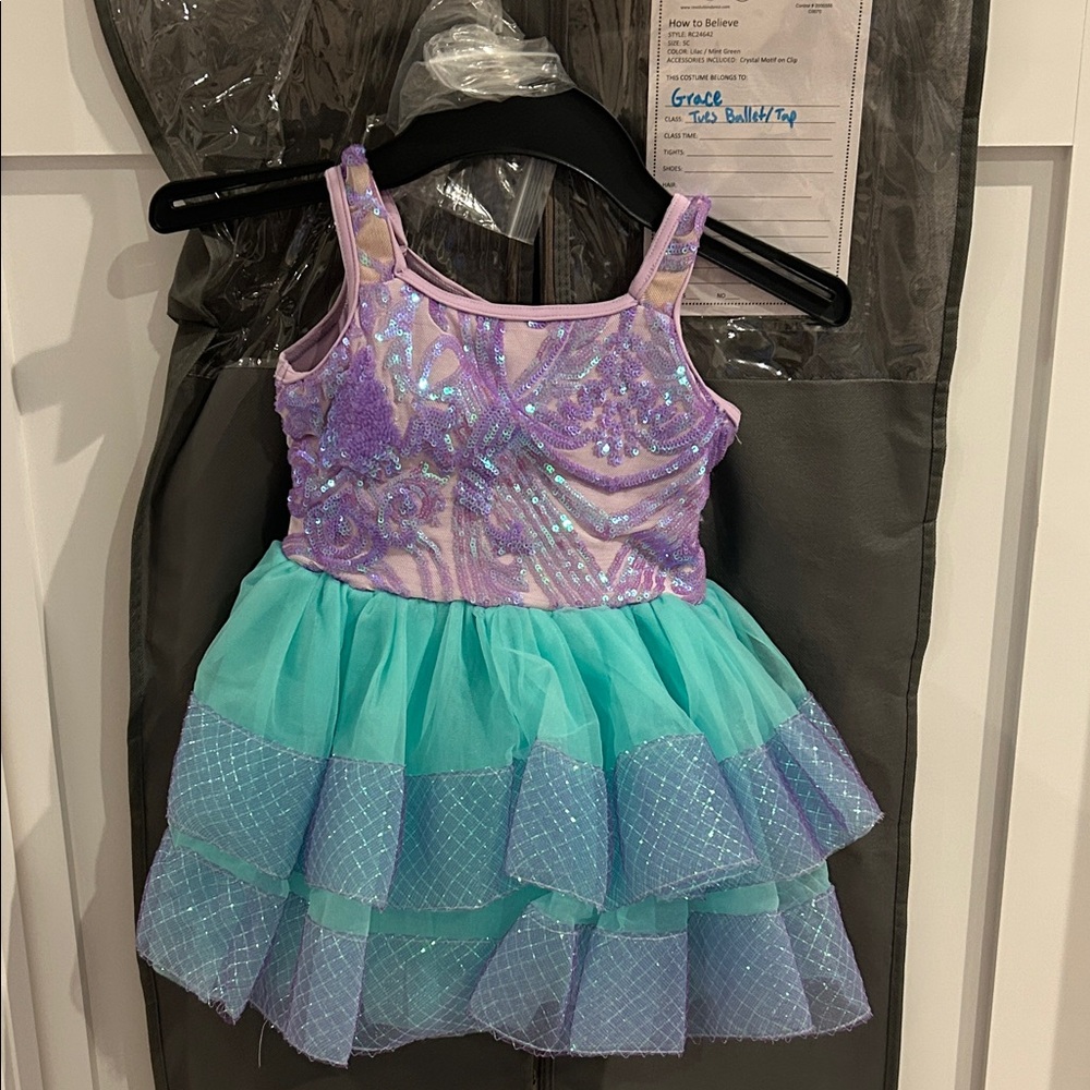 Revolution Sparkling Lavender and Turquoise Kids Costume